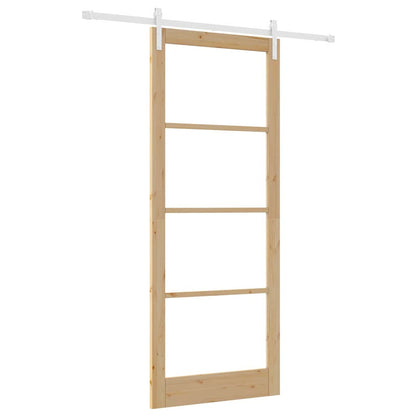 vidaXL Sliding Door ORKDAL Natural 93 x 232 cm