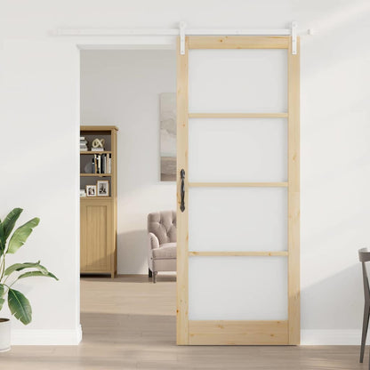 vidaXL Sliding Door ORKDAL Natural 93 x 232 cm