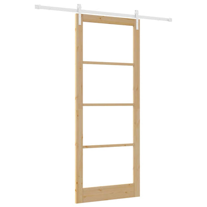 vidaXL Sliding Door ORKDAL Natural 93 x 232 cm
