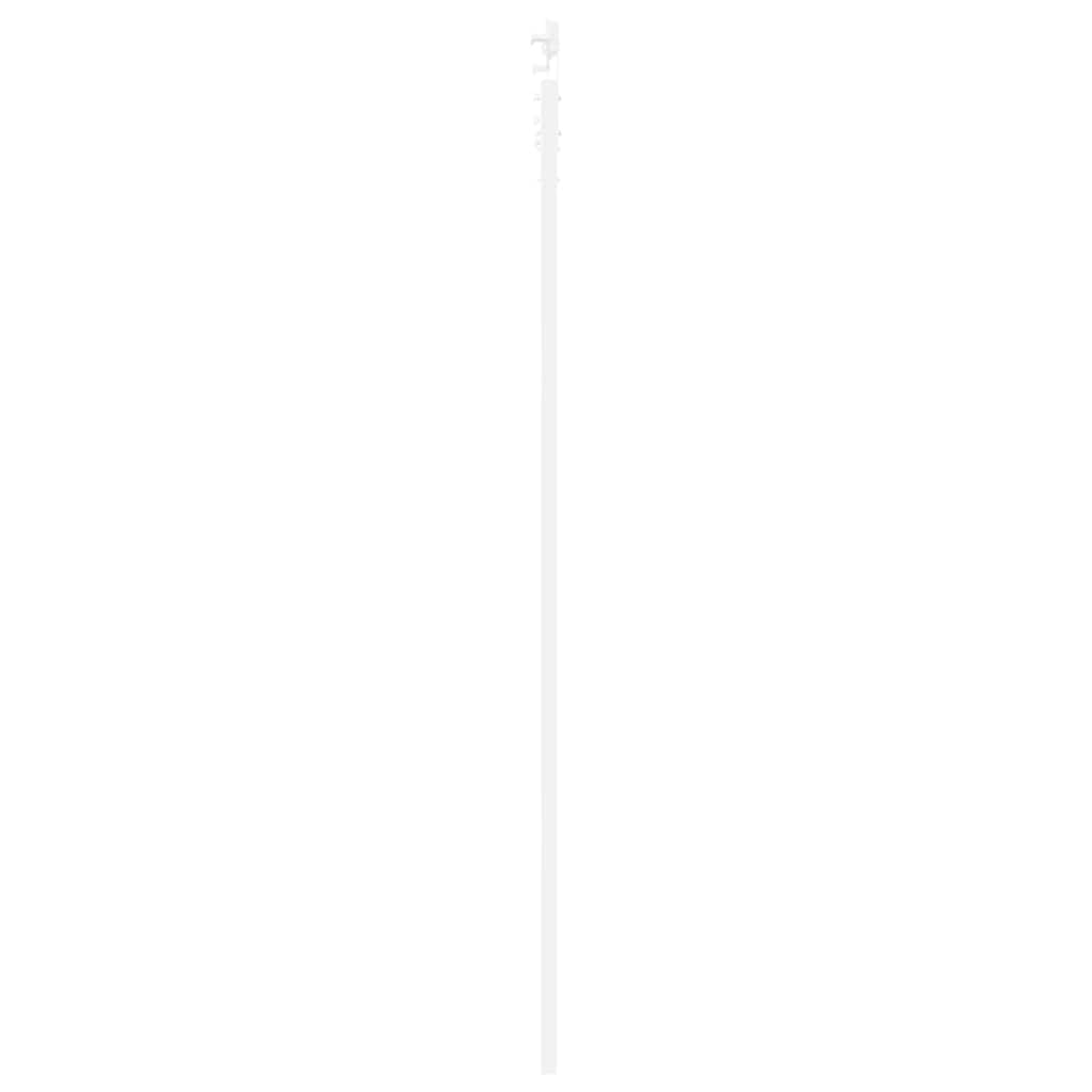 vidaXL Sliding Door ORKDAL White 93 x 232 cm Solid Pine Wood and Glass