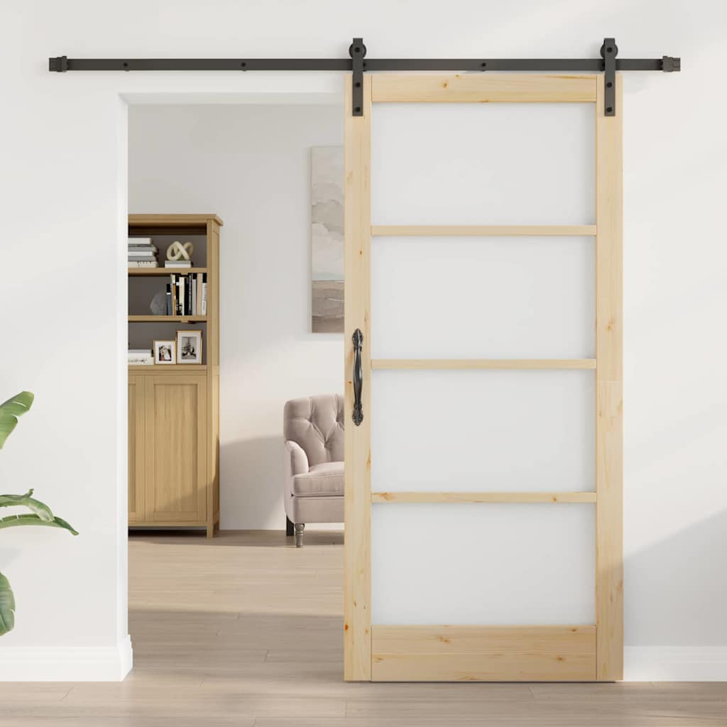 vidaXL Sliding Door ORKDAL Natural 93 x 202 cm