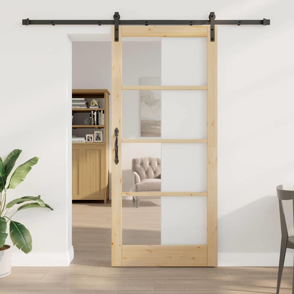 vidaXL Sliding Door ORKDAL Natural 93 x 211 cm