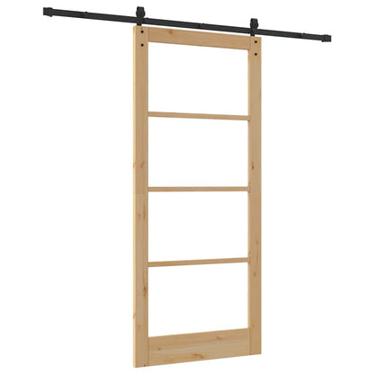 vidaXL Sliding Door ORKDAL Natural 93 x 211 cm