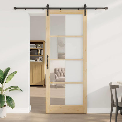 vidaXL Sliding Door Other ORKDAL Brown 93 x 232 cm