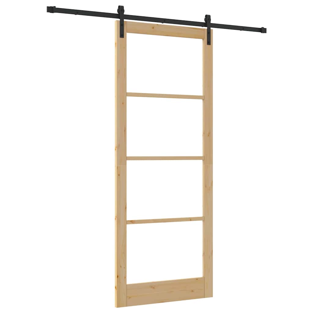 vidaXL Sliding Door Other ORKDAL Brown 93 x 232 cm