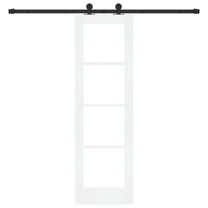 vidaXL Sliding Door ORKDAL White and Black 61 x 198.5 cm