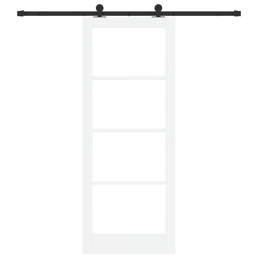 vidaXL Sliding Door ORKDAL White and Black 83 x 211 cm
