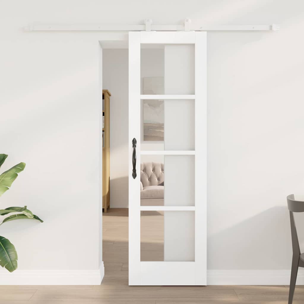 vidaXL Sliding Door ORKDAL White 61 x 198.5 cm