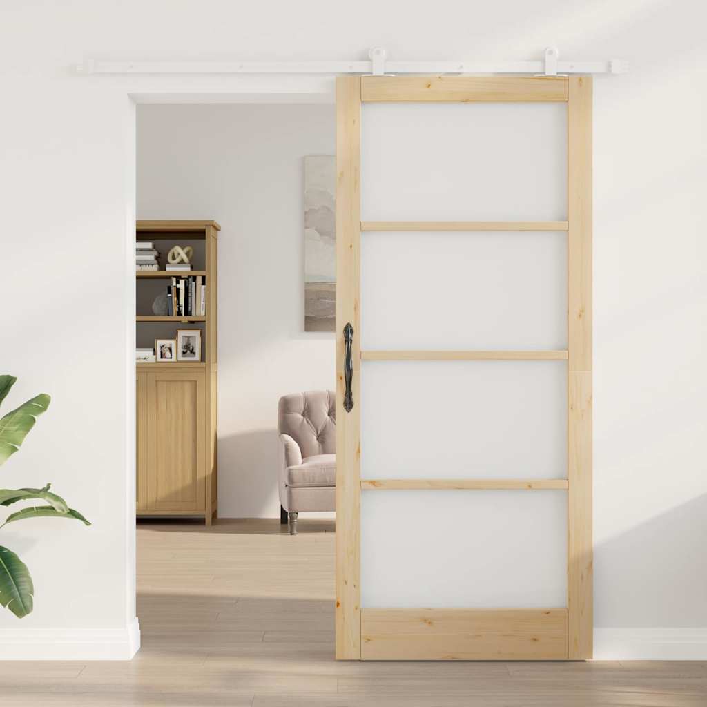 vidaXL Sliding Door ORKDAL Natural 93 x 211 cm