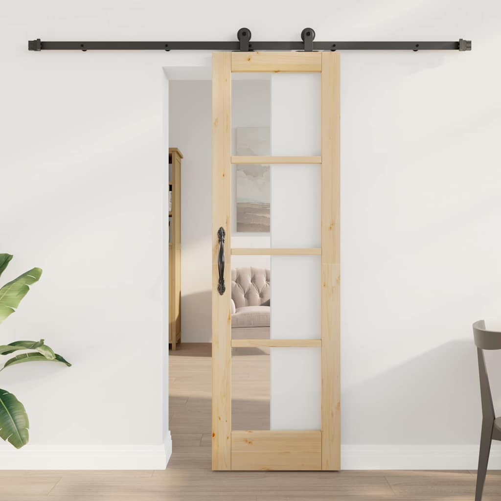 vidaXL Sliding Door ORKDAL Natural 61 x 198.5 cm