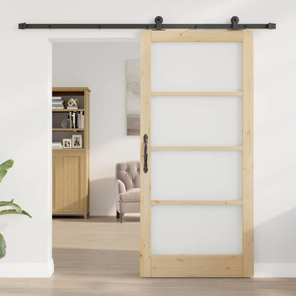 vidaXL Sliding Door ORKDAL Natural 93 x 202 cm