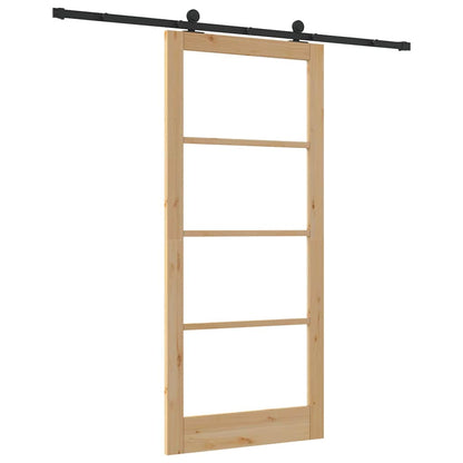 vidaXL Sliding Door ORKDAL Natural 93 x 211 cm