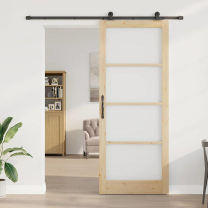 vidaXL Sliding Door ORKDAL Natural 93 x 232 cm