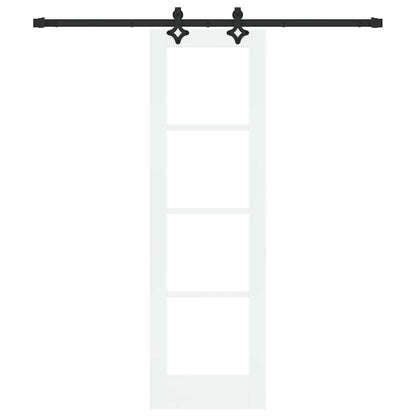 vidaXL Sliding Door ORKDAL White and Black 61 x 198.5 cm