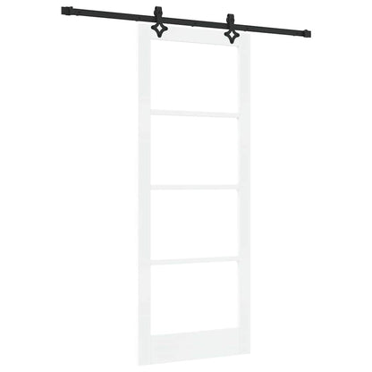 vidaXL Sliding Door ORKDAL White and Black 83 x 211 cm