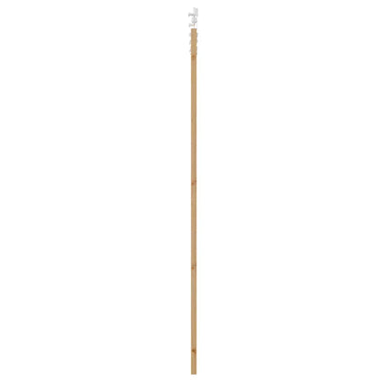 vidaXL Sliding Door Natural 93 x 232 cm Solid Pine Wood and Glass