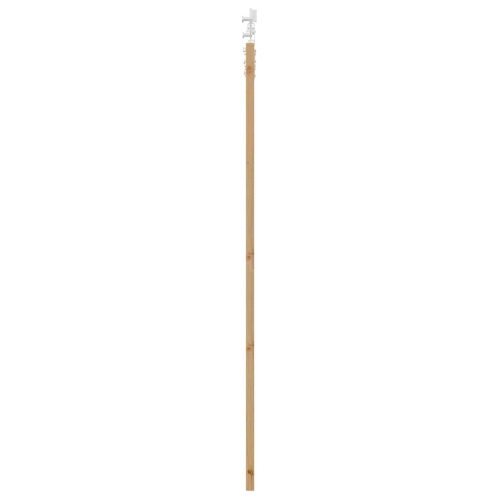 vidaXL Sliding Door Natural 93 x 202 cm Solid Pine Wood and Glass