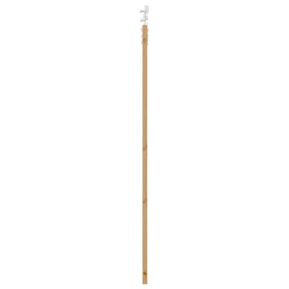 vidaXL Sliding Door Natural 93 x 202 cm Solid Pine Wood and Glass