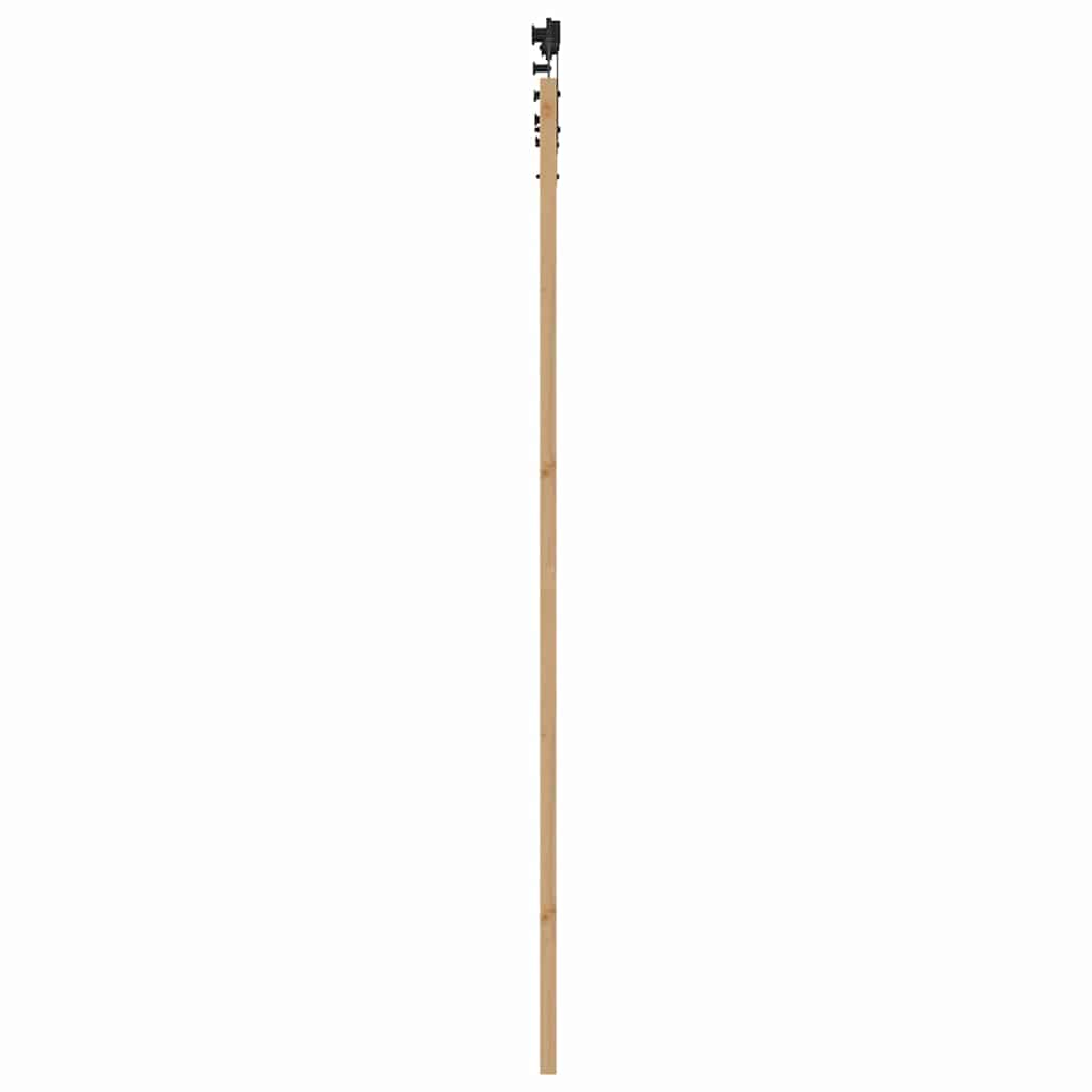 vidaXL Sliding Door Natural 93 x 232 cm Solid Pine Wood and Glass