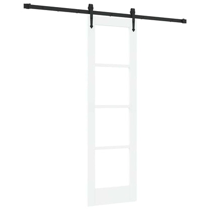 vidaXL Sliding Door White and Black 61 x 198.5 cm