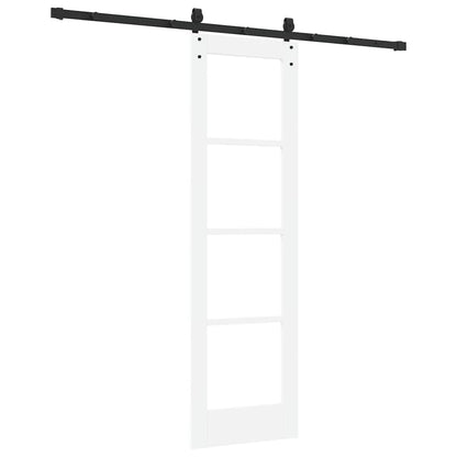 vidaXL Sliding Door White and Black 61 x 198.5 cm