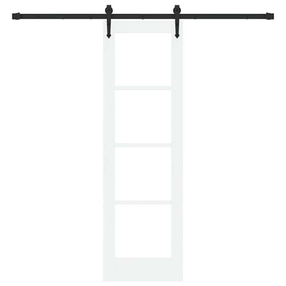 vidaXL Sliding Door White and Black 61 x 198.5 cm