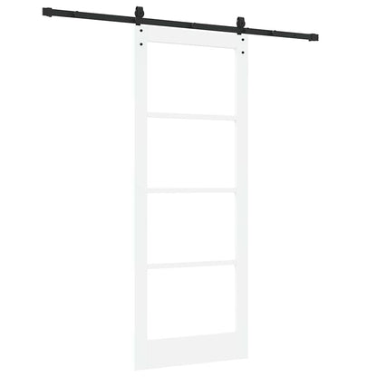vidaXL Sliding Door White and Black 83 x 211 cm