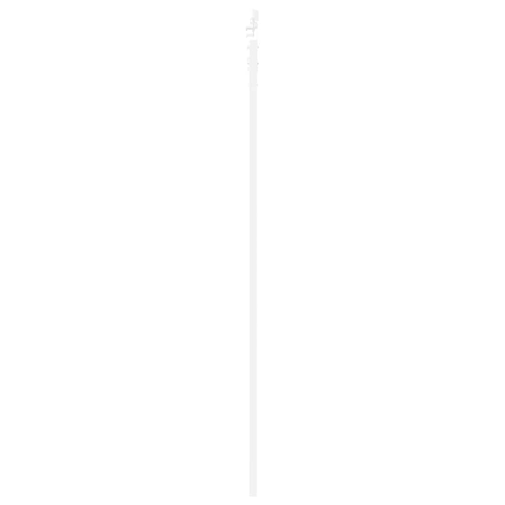 vidaXL Sliding Door White 93 x 232 cm Solid Pine Wood and Glass