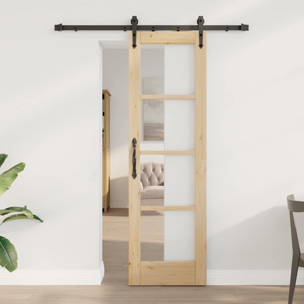 vidaXL Sliding Door ORKDAL Natural 61 x 198.5 cm