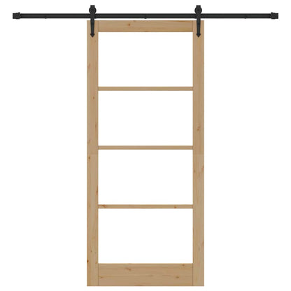 vidaXL Sliding Door ORKDAL Natural 93 x 211 cm