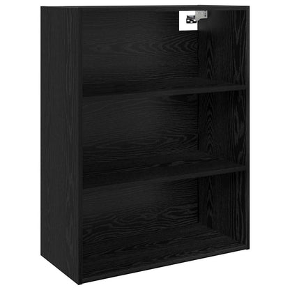 vidaXL Highboard Black Oak 69.5 x 32.5 x 180 cm Engineered Wood