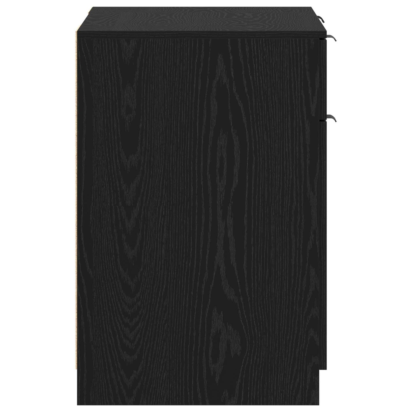 vidaXL Desk with Drawer Black Oak 133 x 50 x 75 cm Engineered Wood