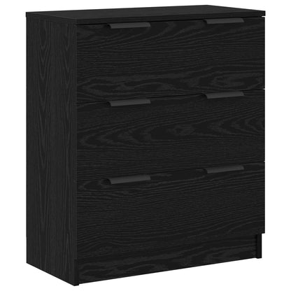 vidaXL Sideboard 3 pcs Black Oak 181 x 30 x 70 cm Engineered Wood