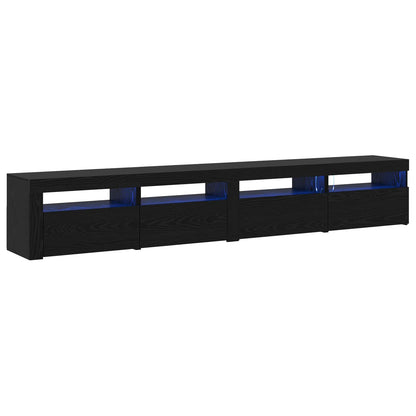 vidaXL TV Cabinet Set 3 pcs Black Oak 240 x 35 x 40 cm Engineered Wood