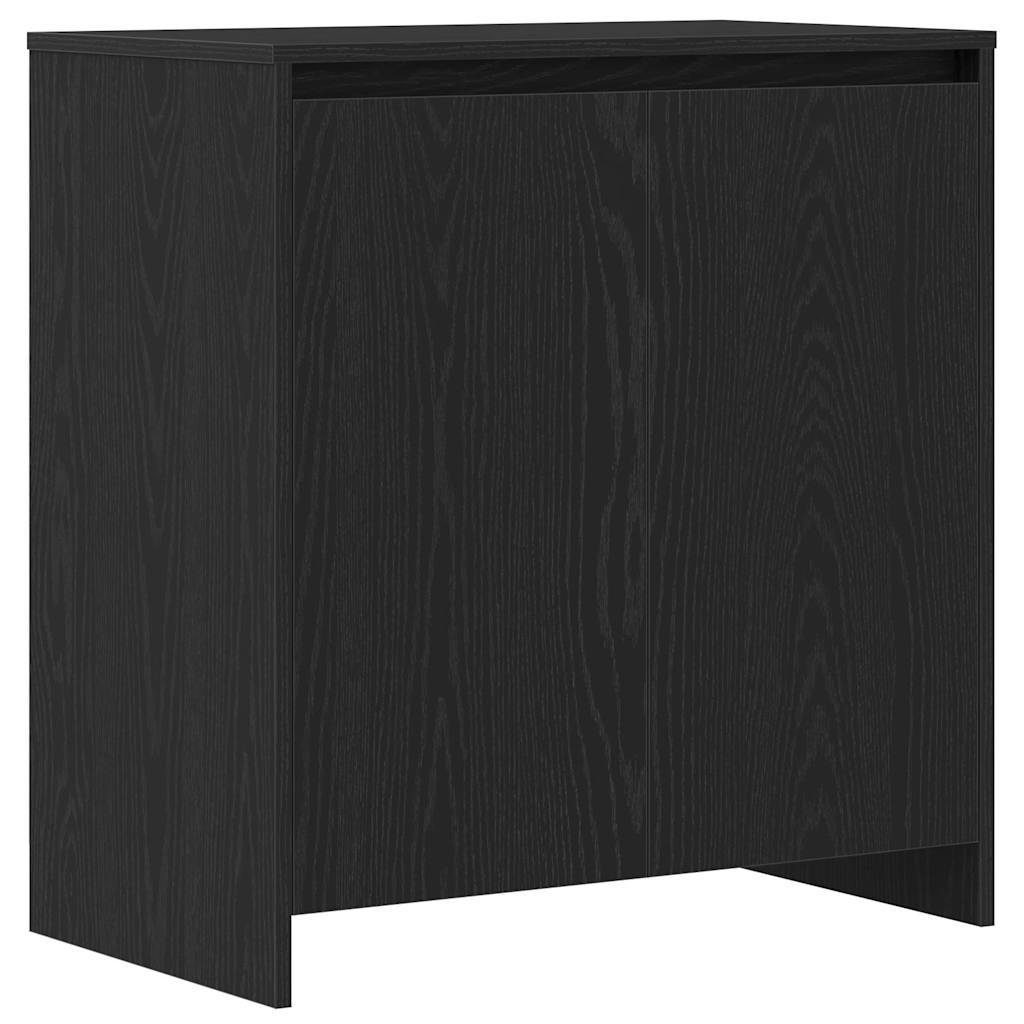 vidaXL Sideboard 2 pcs Black 70 x 41 x 75 cm Engineered Wood