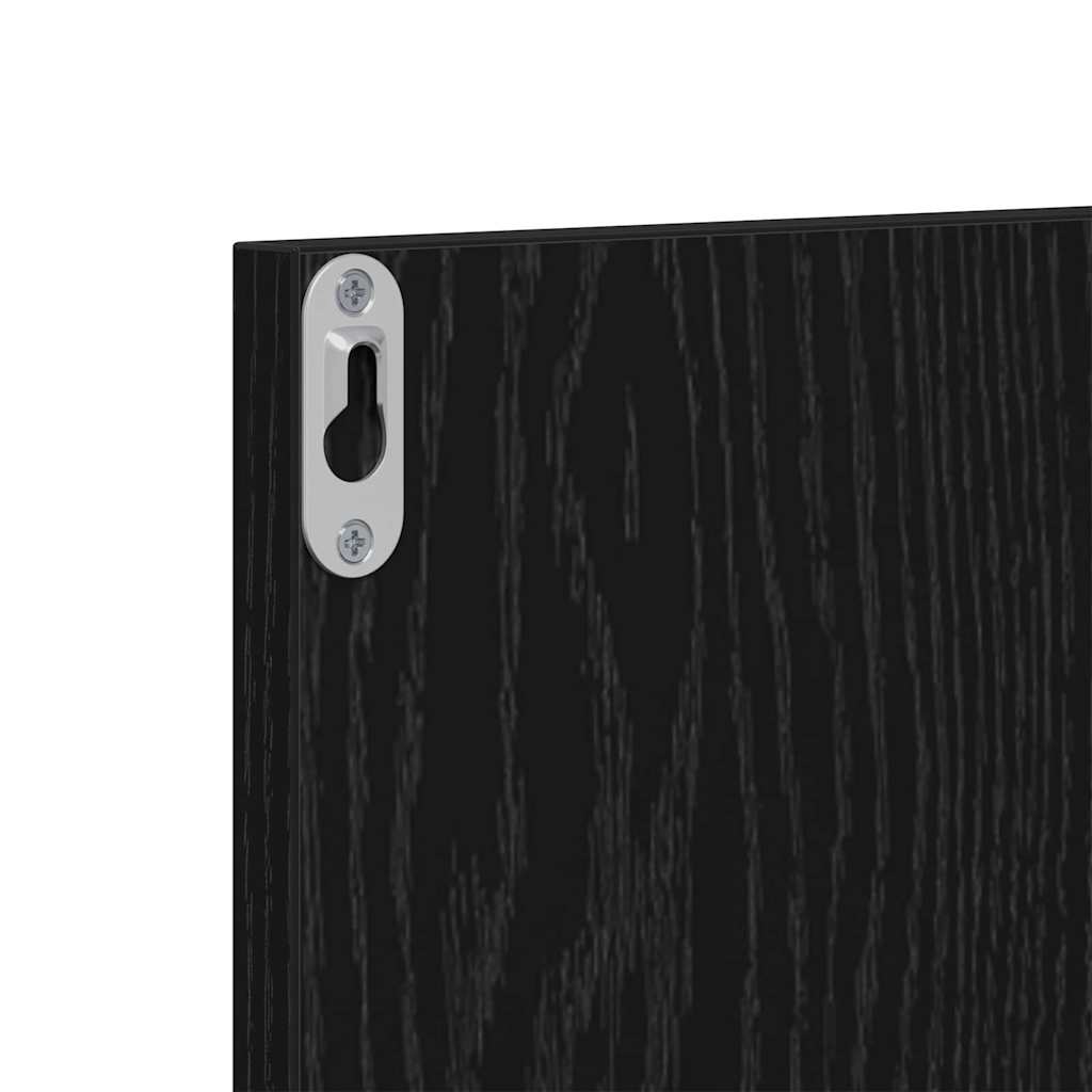 vidaXL Hallway Furniture Set 3 pcs Black oak 80 x 31 x 40 cm