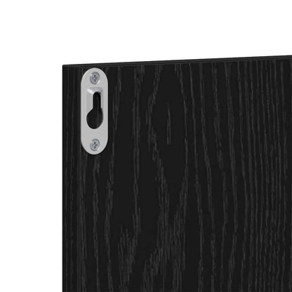 vidaXL Hallway Furniture Set 3 pcs Black oak 80 x 31 x 40 cm