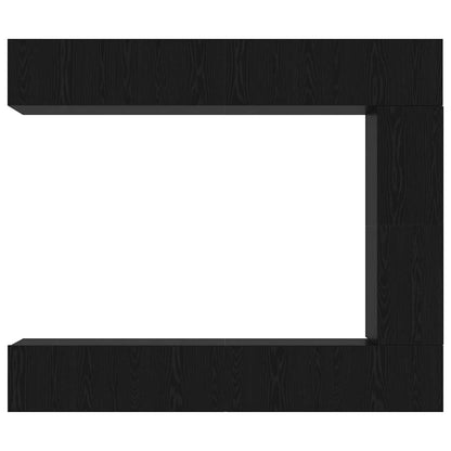 vidaXL TV Cabinet Set Wall-mounted 5 pcs Black Oak Engineered Wood