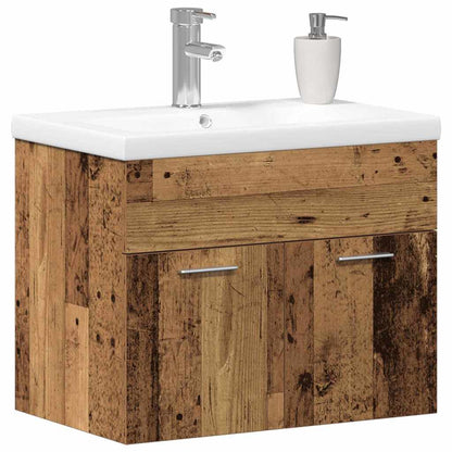 vidaXL Bathroom Cabinet Old Wood 60 x 38.5 x 46 cm Engineered Wood