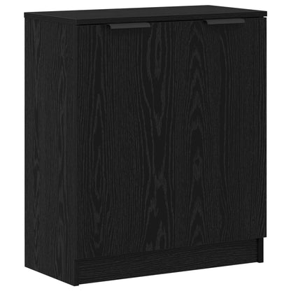 vidaXL Sideboard with Drawer 3 pcs Black Oak Engineered Wood