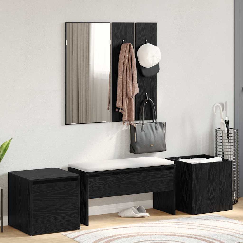 vidaXL Hallway Furniture Set Wall-mounted 6 pcs Engineered Wood