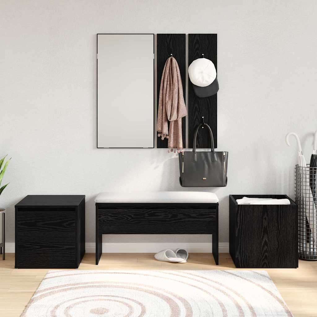 vidaXL Hallway Furniture Set Wall-mounted 6 pcs Engineered Wood