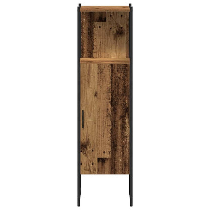 vidaXL Bathroom Furniture Set with Door 3 pcs Brown 33 x 33 x 120.5 cm
