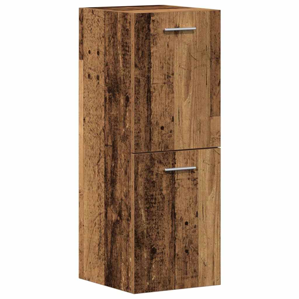 vidaXL Bathroom Furniture Set 4 pcs Old Wood Engineered Wood