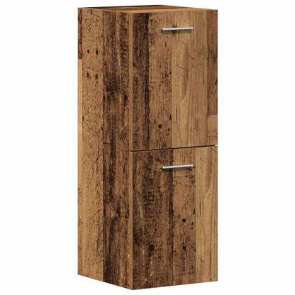 vidaXL Bathroom Furniture Set 4 pcs Old Wood Engineered Wood