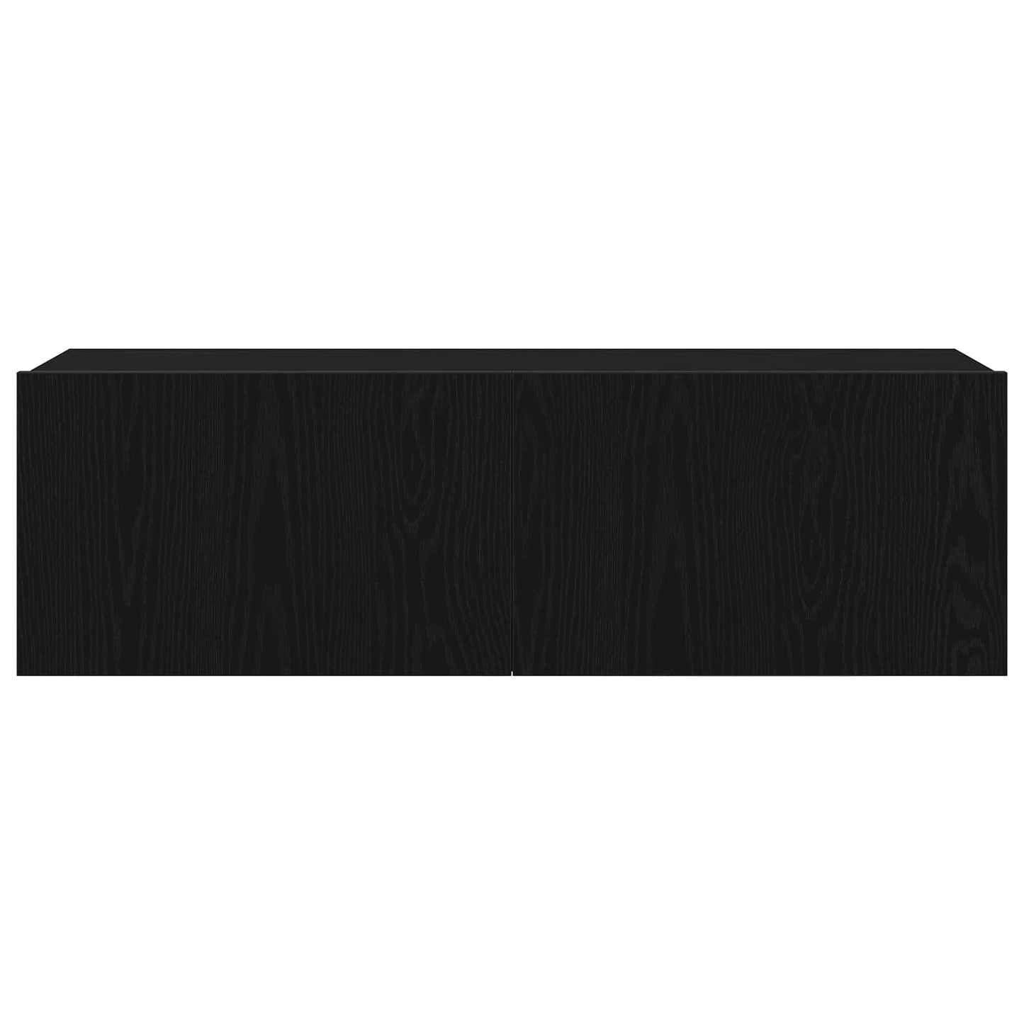vidaXL TV Cabinet Set 7 pcs Black Oak 100 x 30 x 30 cm Engineered Wood