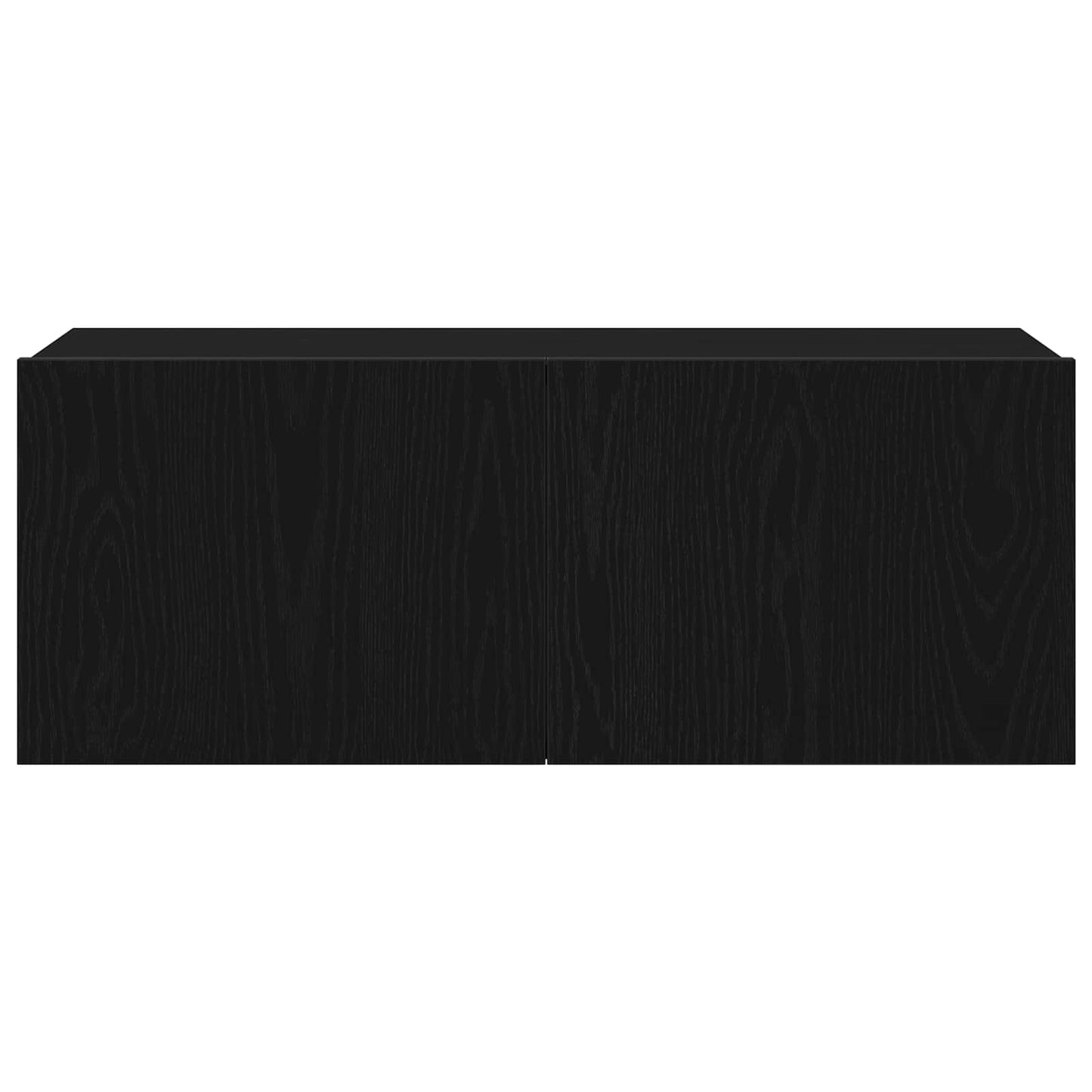 vidaXL TV Cabinet Set 7 pcs Black Oak 100 x 30 x 30 cm Engineered Wood