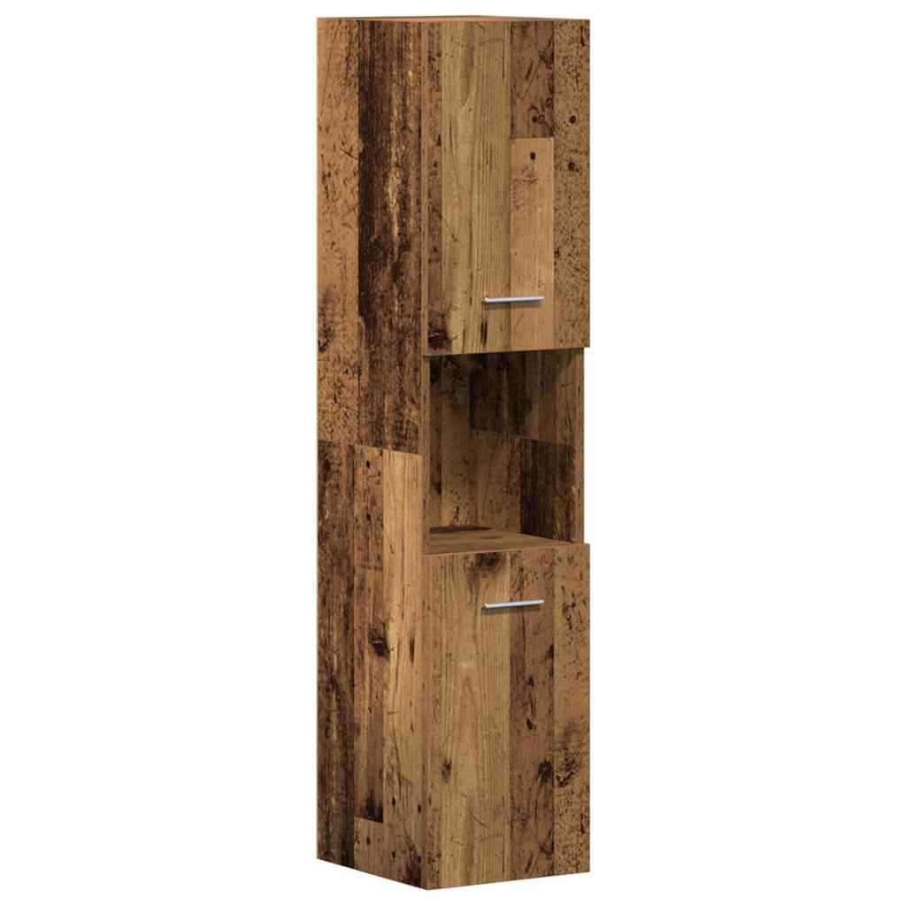 vidaXL Bathroom Furniture Set with Shelf 4 pcs Brown Engineered Wood