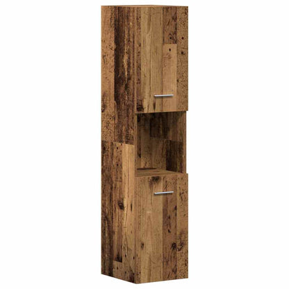 vidaXL Bathroom Furniture Set with Shelf 4 pcs Brown Engineered Wood