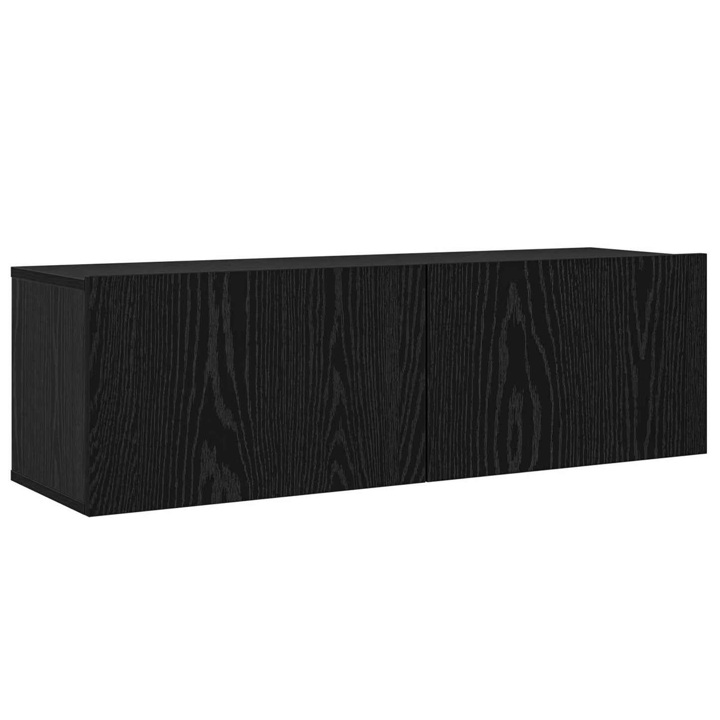vidaXL TV Cabinet Set 6 pcs Black Oak 100 x 30 x 30 cm Engineered Wood